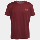 Dolce & Gabbana burgandy crewneck casual t shirt