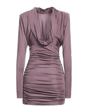 Saint Laurent Sheath Mauve Dress