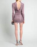 Saint Laurent Sheath Mauve Dress