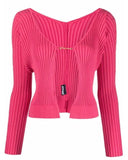 JACQUEMUS Pink Cardigan