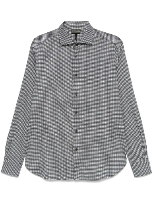 Giorgio Armani geometric-pattern button-up shirt