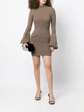 Alexander Wang mock neck knitted wool dress