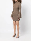 Alexander Wang mock neck knitted wool dress