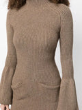 Alexander Wang mock neck knitted wool dress