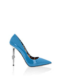 Philipp Plein patent Blue Pumps