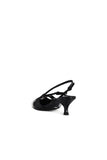 New Tony Bianco Black Koko sling back small heel sandals