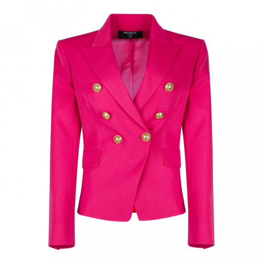 Balmain Perfect double breasted Fushia Blazer