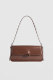 By far brown patent tilda bag