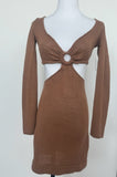 Revolve brown knitted dress