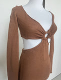 Revolve brown knitted dress