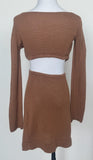 Revolve brown knitted dress