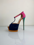 Ganmarco Lorenzi multicolor heels