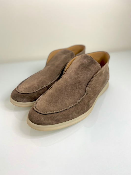 Loro Piana brown high loafers