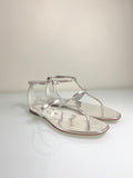 Dior New silver sandals