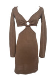 Revolve brown knitted dress