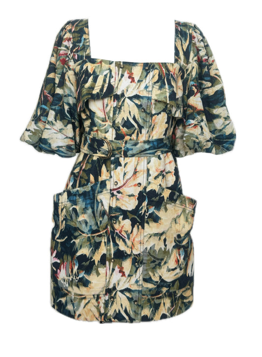 Acler floral print dress