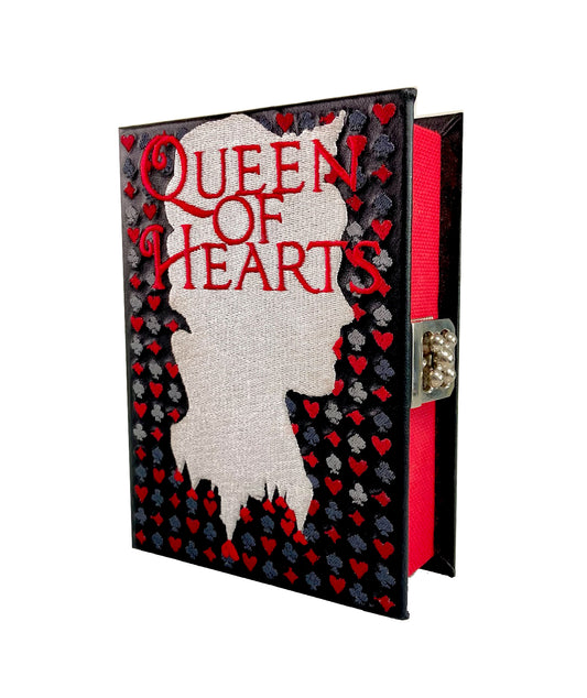 "Queen Of Heart" leather mini clutch