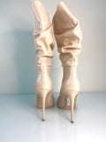 Paris Texas Cream leather boots