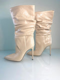 Paris Texas Cream leather boots