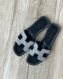 Hermes Oran Slides with Sparkles