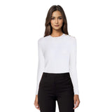 Balmain white Pointelle-knit sweater