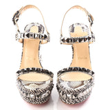 Christian Louboutin Python Wedge sandals