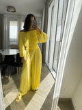 L’AGENCE Yellow Pant Set