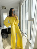 L’AGENCE Yellow Pant Set