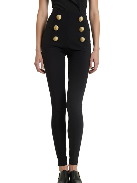 Balmain gold button Pants