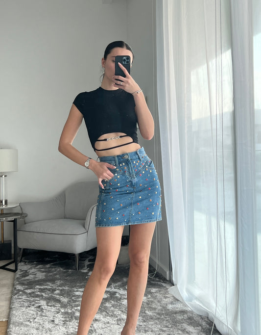 Sandro Denim Skirt