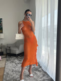 Manera Odevatca Orange beach cover up