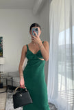 Manera Odevatca Green summer dress