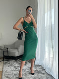 Manera Odevatca Green summer dress