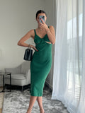 Manera Odevatca Green summer dress