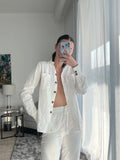 Manera Odevatca  White Pant Set