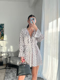 Manera Odevatca Polka Dot dress