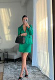 Manera Odevatca Green Skirt Suit