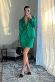 Manera Odevatca Green Skirt Suit