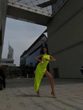 Superdown Brand New Lime Dress