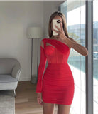 Oh Polly Coral Red Dress