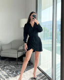 ZARA Black Wrap Dress