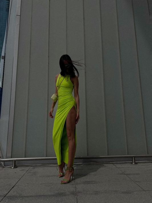 Revolve Brand New Lime Dress